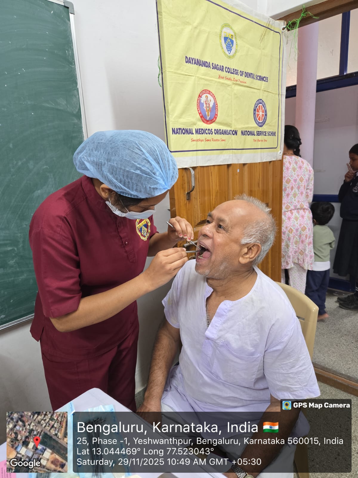 Dental screening in progress